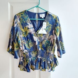 Lost + Wonder Womens peplum top